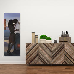 Canvas 16 x 48 - A loving couple in san francisco