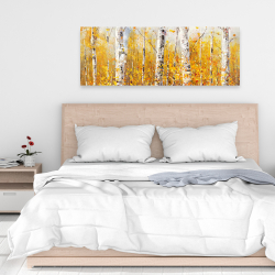 Canvas 16 x 48 - Birches by sunny day