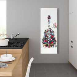Canvas 16 x 48 - Abstract geometric guitar