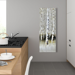 Canvas 16 x 48 - Winter forest landscape