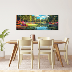 Canvas 16 x 48 - Lake flowers