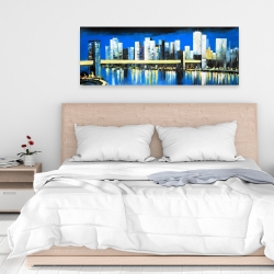 Canvas 16 x 48 - Skyline of lower manhattan