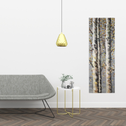 Canvas 16 x 48 - Blossoming birches