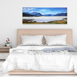 Canvas 16 x 48 - Scottish highlands by a beautiful day