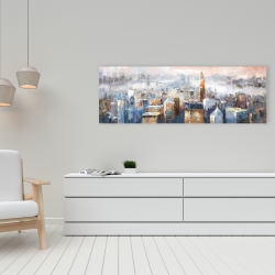 Canvas 16 x 48 - Abstract new york city