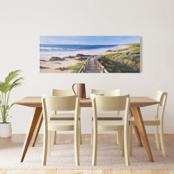 Toile 16 x 48 - Balade à la mer