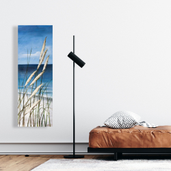 Canvas 16 x 48 - Wild herbs in the wind on at the beach