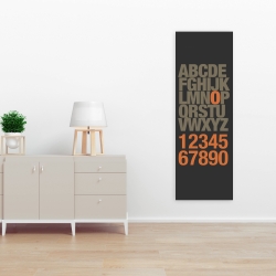 Toile 16 x 48 - Alphabet et numéro
