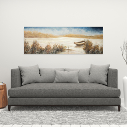 Canvas 16 x 48 - Abandoned boat