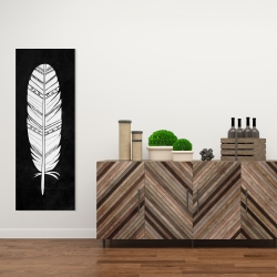 Canvas 16 x 48 - Native american feather
