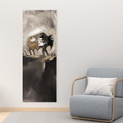 Canvas 16 x 48 - Abstract buffalo