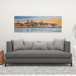 Canvas 16 x 48 - Skyline of quebec city