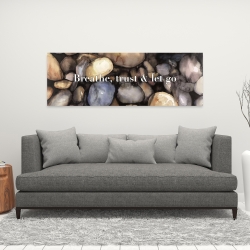 Toile 16 x 48 - Respirez, faites confiance et laissez aller
