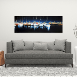 Canvas 16 x 48 - Evening at the marina