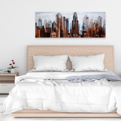 Canvas 16 x 48 - Sullen day in the city