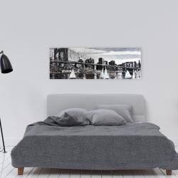 Toile 16 x 48 - Pont brooklyn et voiliers