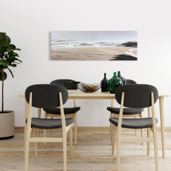 Canvas 16 x 48 - Cloudy at the beach