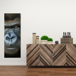 Toile 16 x 48 - Visage de gorille