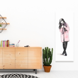 Toile 16 x 48 - Femme style printanier