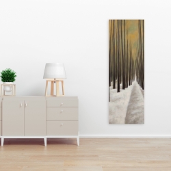 Toile 16 x 48 - Randonnée en forêt