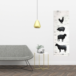 Toile 16 x 48 - Animaux de la ferme