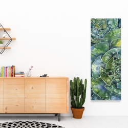 Toile 16 x 48 - Succulents abstrait