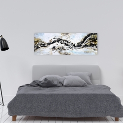 Canvas 16 x 48 - Abstract and texturized paint splash