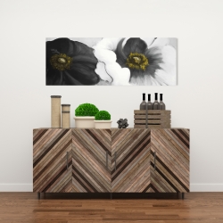 Canvas 16 x 48 - Assorted white flowers