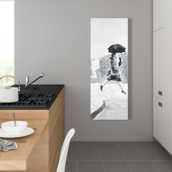 Canvas 16 x 48 - Woman in the rain