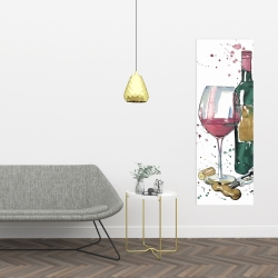Canvas 16 x 48 - Bottle of red wine