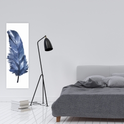 Canvas 16 x 48 - Blue feather