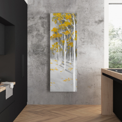 Canvas 20 x 60 - Yellow birch forest