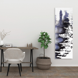 Canvas 20 x 60 - Silhouette of a forest