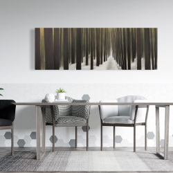 Toile 20 x 60 - Randonnée en forêt