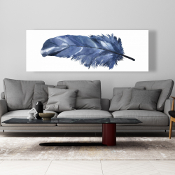 Canvas 20 x 60 - Blue feather