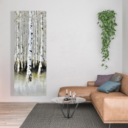 Canvas 20 x 60 - Winter forest landscape