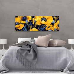 Canvas 20 x 60 - Yellow and blue
