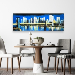Canvas 20 x 60 - Skyline of lower manhattan