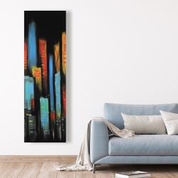 Canvas 20 x 60 - Abstract and colorful tall buildings