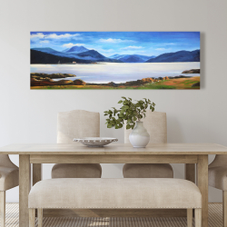 Canvas 20 x 60 - Scottish highlands by a beautiful day