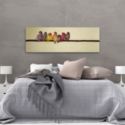 Canvas 20 x 60 - Bird family