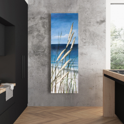 Canvas 20 x 60 - Wild herbs in the wind on at the beach