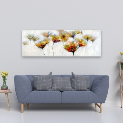 Canvas 20 x 60 - Color spotted flowers