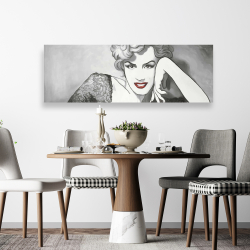 Canvas 20 x 60 - Vintage style marilyn monroe