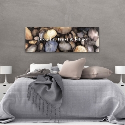 Toile 20 x 60 - Respirez, faites confiance et laissez aller