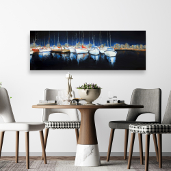 Canvas 20 x 60 - Evening at the marina