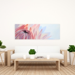 Toile 20 x 60 - Fleur de lotus pastel