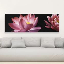 Toile 20 x 60 - Motif de fleur de lotus
