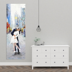 Canvas 20 x 60 - Kiss of times square