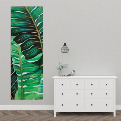 Canvas 20 x 60 - Several exotic plant leaves